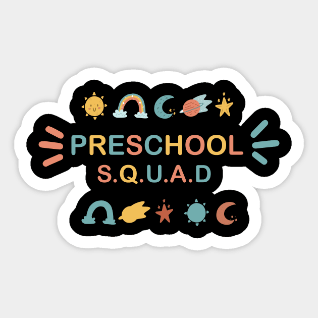 preschool squad Sticker by aldistar